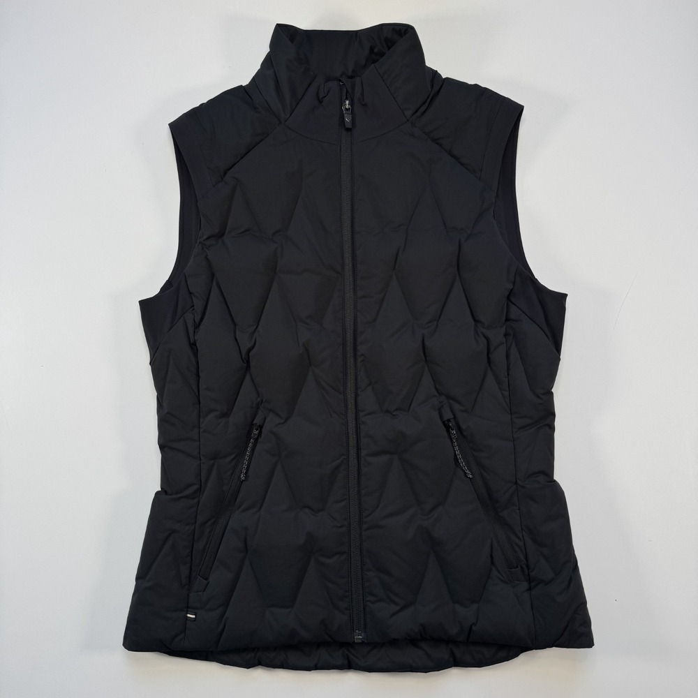 KUHL Firestorm Down Vest Puffy Womens‎ Small Stitch-Free Baffles Black Stretch